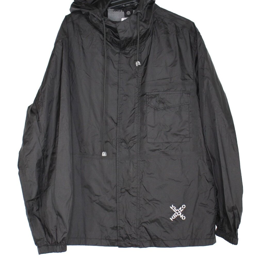 Kenzo Mens Small Nylon Hooded Windbreaker Jacket K711